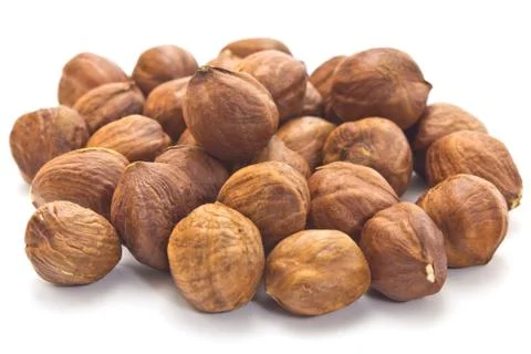 Hazelnut kernels Stock Photos