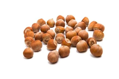 Hazelnut nuts isolated Stock Photos