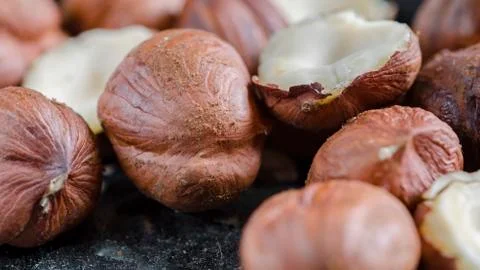Hazelnut nuts Stock Photos