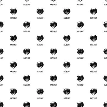 Hazelnut pattern seamless Stockillustratie