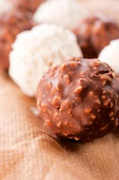 Hazelnut praline Stock Photos