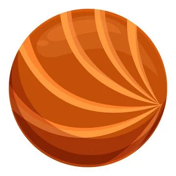 Hazelnut rotating showing its texture and vivid orange color Stock Illustration