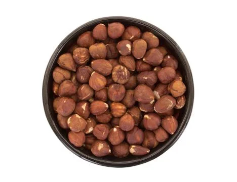 Hazelnuts in a bowl Stock Photos
