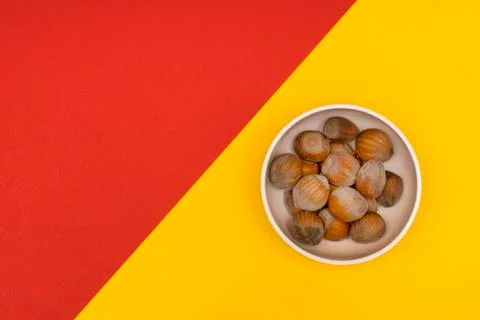  hazelnuts in a bowl  Stock Photos