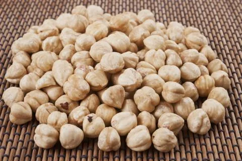 Hazelnuts composition Foto stock