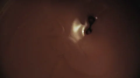 Hazelnuts Falling into Melted Chocolate Stock Footage 66730709