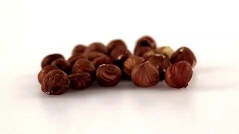 Hazelnuts many Stock Footage 98247659