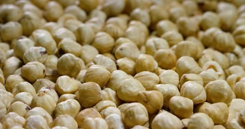 Hazelnuts Nuts Detail 4K Pro Res  Stock Footage 85835797