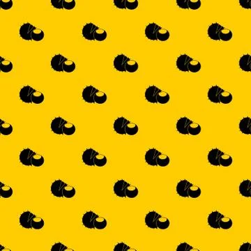 Hazelnuts pattern vector Illustrazione stock