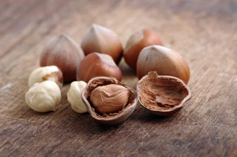 Hazelnuts Stock Photos
