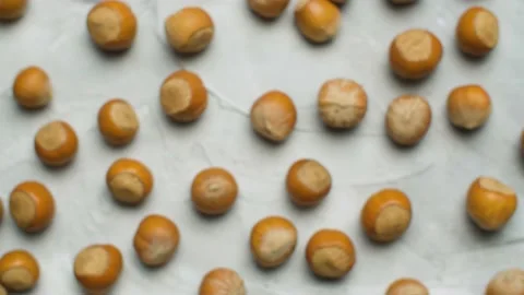 Hazelnuts in shell Stock Footage 140395725
