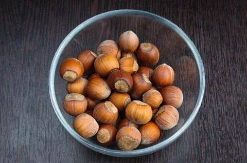 Hazelnuts in the shell Stock Photos