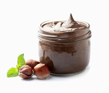 Hazelnuts spread  with filbert nuts Stock Photos