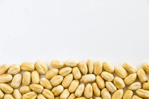 Hazelnuts on the table, large group of hazelnuts, healthy snack Stock Photos