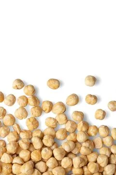 Hazelnuts on white background with space for text Stock Photos