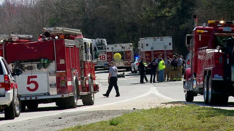 HazMat Scene Video stock 24691707