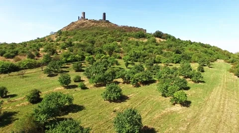 The Hazmburk Castle Video stock 55613707