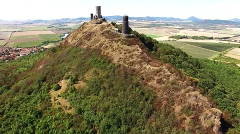 The Hazmburk Castle Video stock 55616116