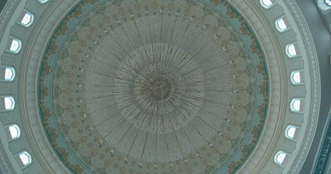Hazrat Sultan Mosque - mosque interior 4K 库存影片 93906748