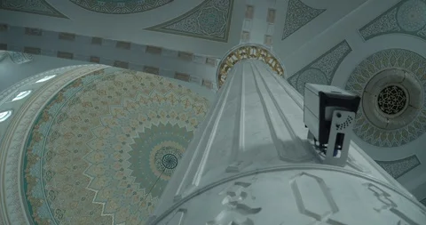 Hazrat Sultan Mosque - mosque interior 4K 스톡 동영상 93906850