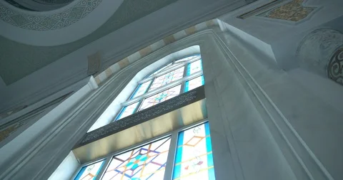 Hazrat Sultan Mosque - mosque interior 4K 스톡 동영상 93907089