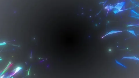 A hazy background of multi-coloured net shapes in the corners of the screen Stock Footage 240600858