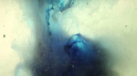 Hazy Blue Ink Drop Stock Footage 62793988