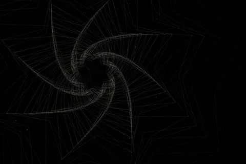 Hazy dreamscape cosmic dust flow box corridor tunnel background with slick gloss Video stock 336846011