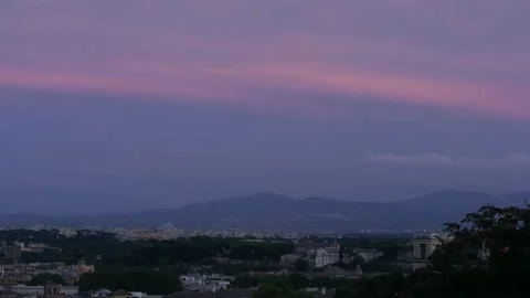 Hazy Evening Sky Stock Footage 162403894