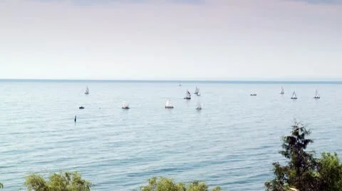 Hazy Sailing_HD Stock Footage 10592522