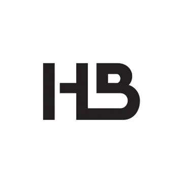 HB initial letter logo template vector icon design 스톡 일러스트