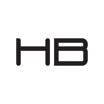 HB initial letter logo template vector icon design Stock Illustration