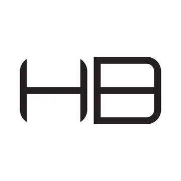 HB initial letter logo template vector icon design Stock Illustration