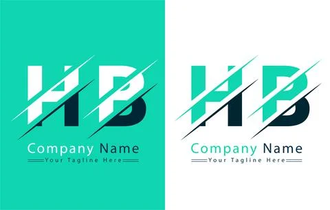 HB Letter Logo Vector Design Concept Elements 库存插图