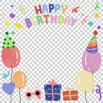 HBD frame Stock Illustration