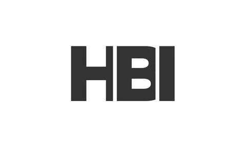 HBI logo design template with strong and modern bold text. Initial based ve.. Stock Illustration