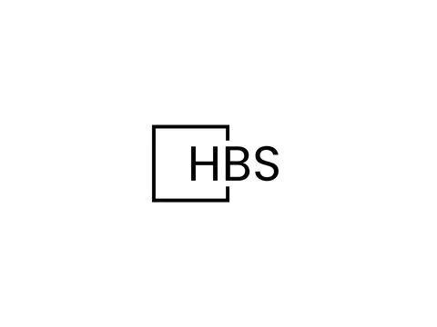HBS letter initial logo design vector illustration Stock Illustration