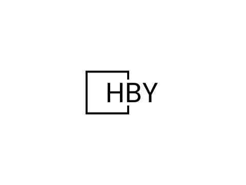 HBY letter initial logo design vector illustration 스톡 일러스트
