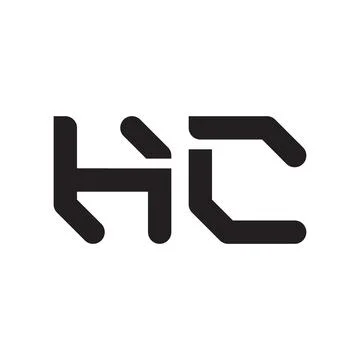 Hc initial letter vector logo icon 스톡 일러스트