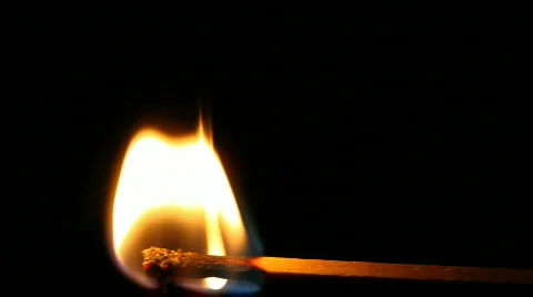 HD 1080p - Burning Matchstick Stock Footage 671512