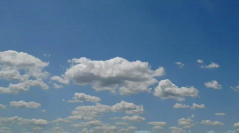 HD 1080p Time lapse clouds over blue sky 10 Stock Footage 500186