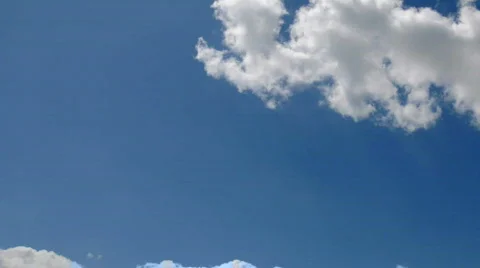 HD 1080p Time lapse clouds over blue sky 16 Stock Footage 500383