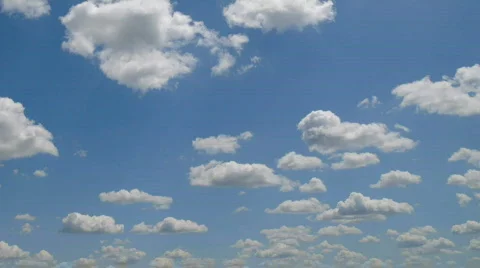 HD 1080p Time lapse clouds over blue sky 09 Stock Footage 500494