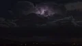 HD 24p lightning storm cell under the moon time lapse tight HD Footage