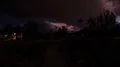 HD 24p thunderhead and overcast monsoon at dusk with lighting wide time lapse HD 동영상