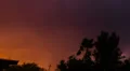 HD 24p ti Dramatic sunset colored sky day to night powerful lightning time lapse HD Footage