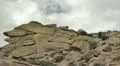 HD 30p close Mountain cliff side with clouds passing in time lapse HD Footage