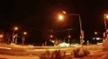 HD 30p - Night time traffic at intersection subtle lightning Video HD