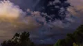HD 30p wide Night clouds with subtle lightning flashes in time lapse HD Footage
