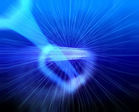 HD 3D Abstract Blue Vortex Loop Видео 8945086